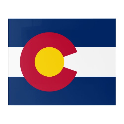 Colorado Flag The Centennial State Coloradans Acrylic Print