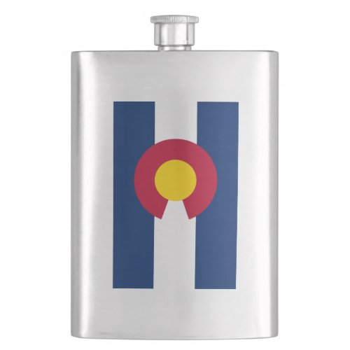 Colorado Flag The Centennial State Coloradans Flask