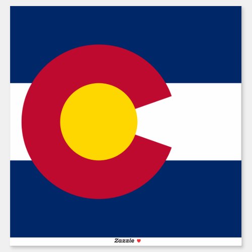 Colorado Flag The Centennial State Coloradans Sticker