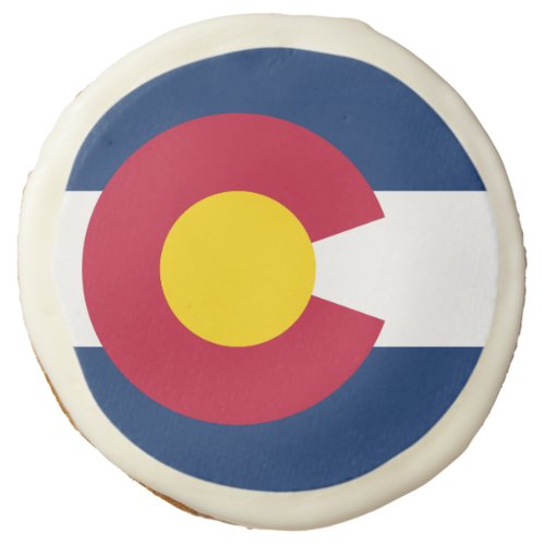 Colorado Flag The Centennial State Coloradans Sugar Cookie