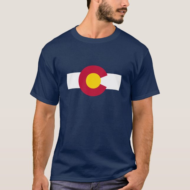Colorado Flag Theme 00 T-Shirt (Front)