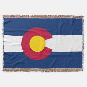 Colorado Flag Throw Blanket