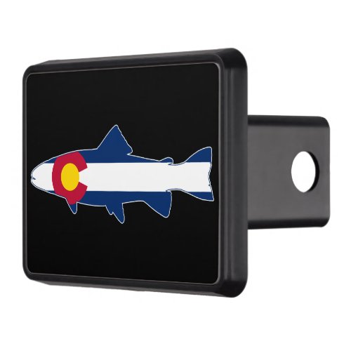Colorado Flag Trout Fish Hitch Cover