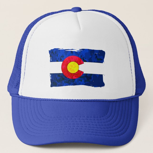 COLORADO FLAG TRUCKER HAT (Front)