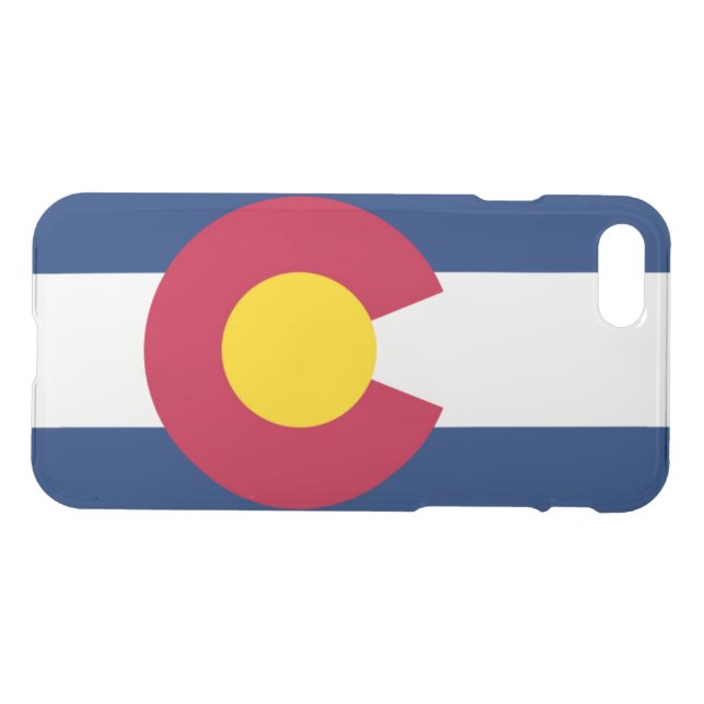Colorado flag uncommon iPhone case (Back Horizontal)