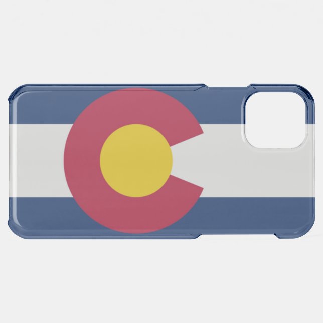 Colorado flag uncommon iPhone case (Back (Horizontal))