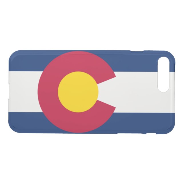 Colorado flag uncommon iPhone case (Back Horizontal)