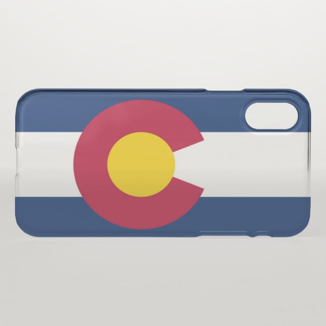 Colorado flag uncommon iPhone case (Back (Horizontal))