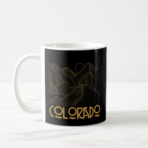 Colorado Flag Vintage Outdoors Mountain Graphic De Coffee Mug