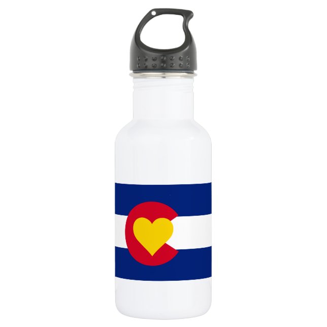 Colorado Flag Water Bottle (Front)