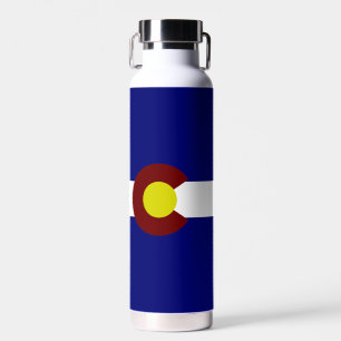 Colorado flag water bottle