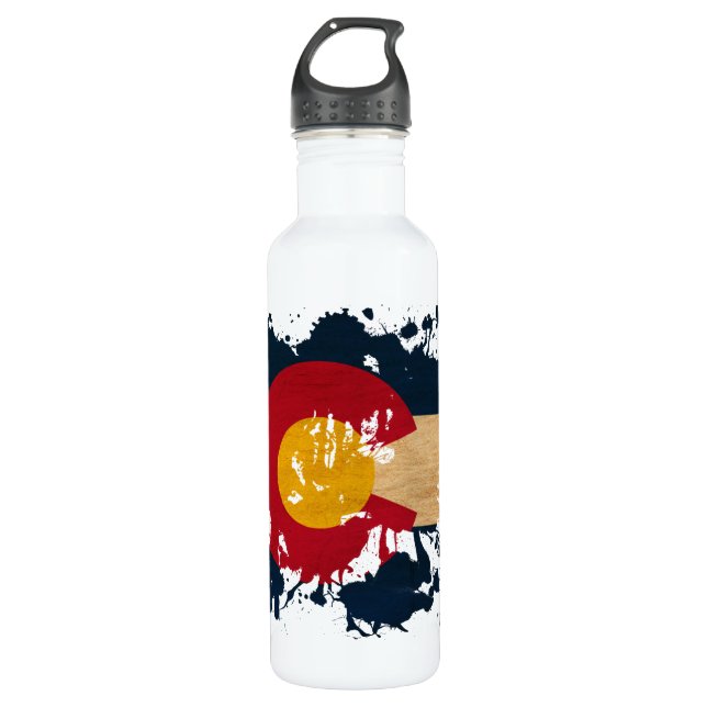Colorado Flag Water Bottle (Front)