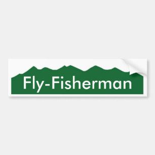 Colorado Fly-Fisherman Bumper Sticker