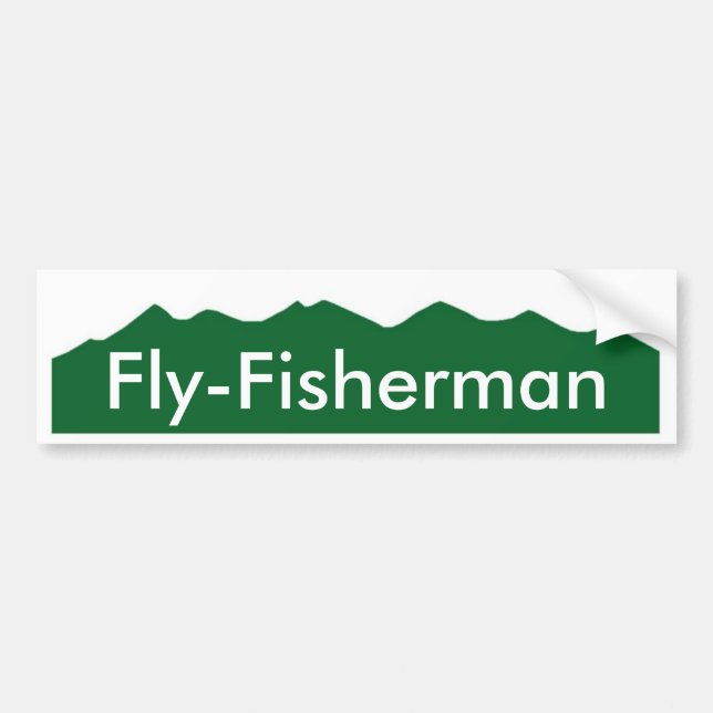 Colorado Fly-Fisherman Bumper Sticker (Front)