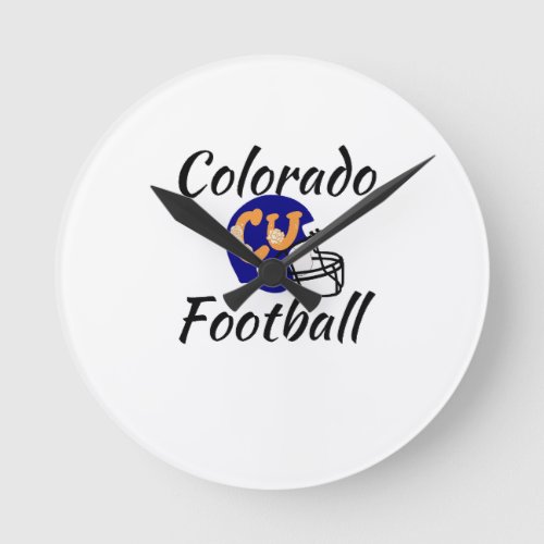 Colorado Football  Round Clock