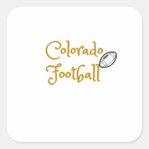 Colorado football square sticker
