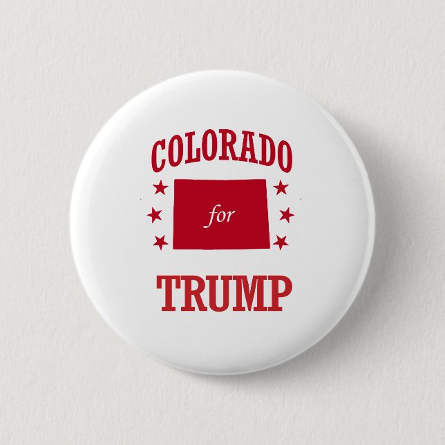 COLORADO FOR DONALD TRUMP PINBACK BUTTON (Front)