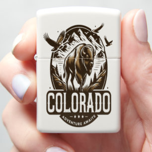 Colorado Frontier Bison Emblem Zippo Lighter