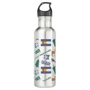 Colorado Fun Pattern Water Bottle