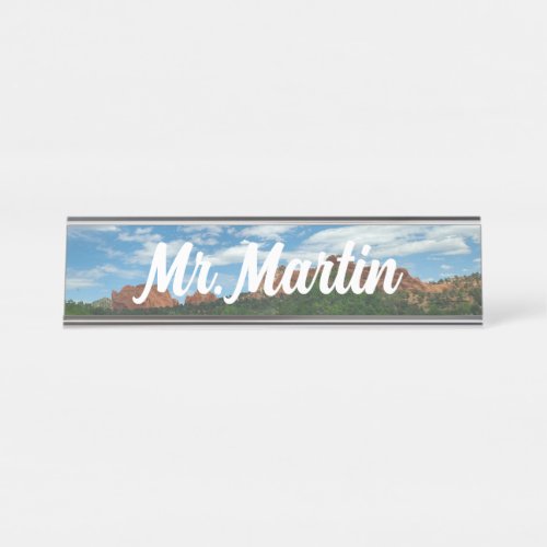 Colorado Garden of the Gods Name Plate