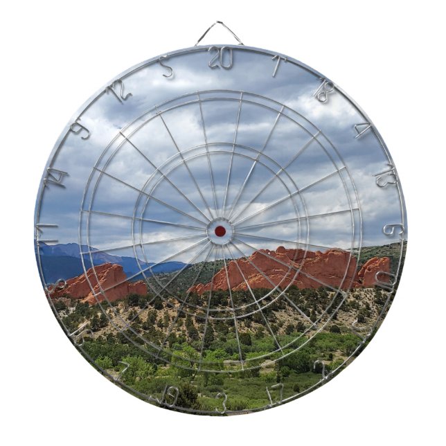 Colorado Garden of the Gods Red Rocks Dart Board (Front)