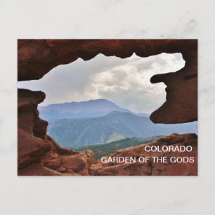 Colorado GARDEN OF THE GODS View of Pikes Peak Postcard