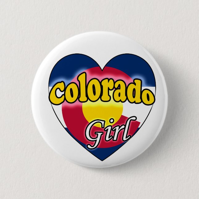 Colorado Girl Pinback Button (Front)