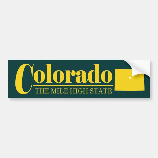 Colorado Gold Bumper Sticker (Front)