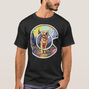 Colorado Golden Retriever - Cute Dog - Rocky Mount T-Shirt