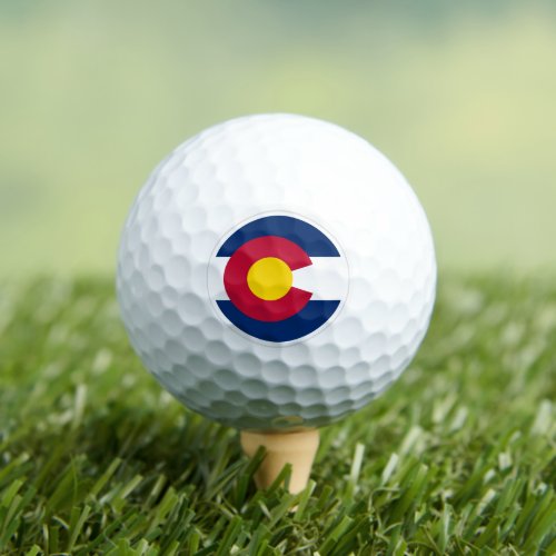 Colorado Golf Balls state Flag  Patriots Golf Balls