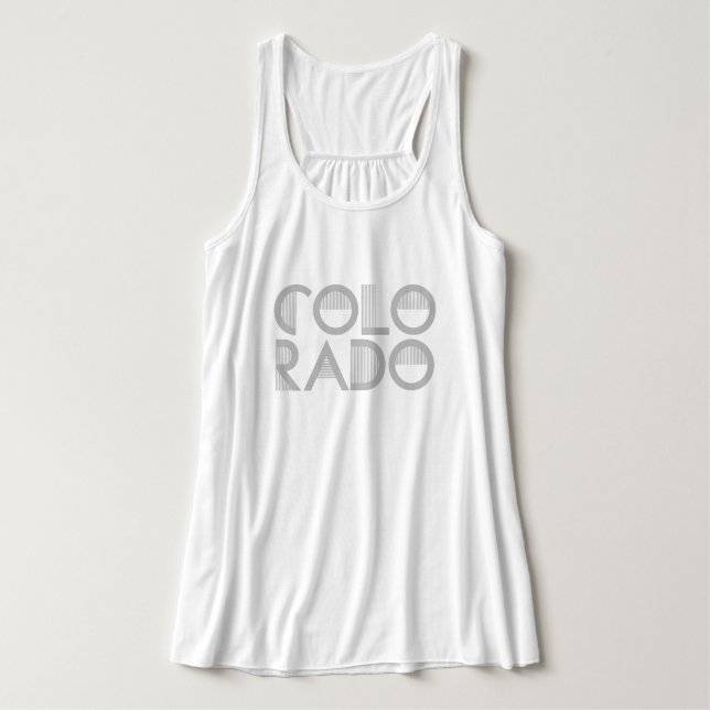 Colorado Graphic Text Tank Top (Design Front)