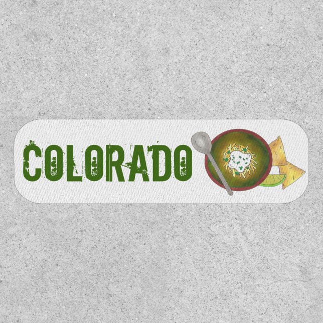 Colorado Green Chili Bowl of Chile Verde Cookoff Patch (Front)