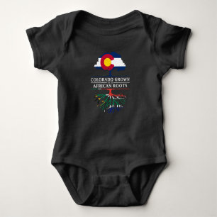 Colorado Grown with South African Roots South Baby Bodysuit