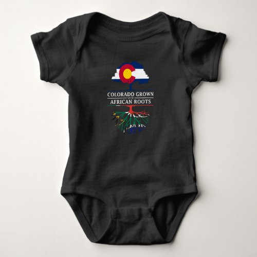 Colorado Grown with South African Roots   South Baby Bodysuit