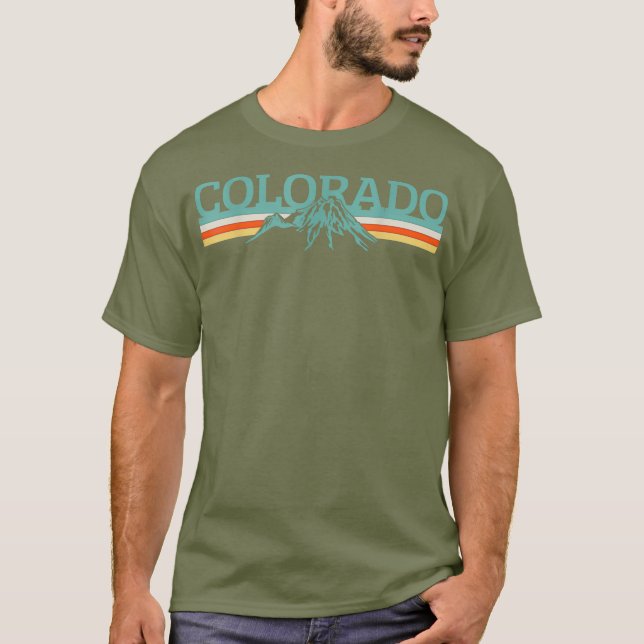 Colorado Hiking Camping T-Shirt (Front)