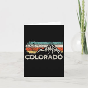 Colorado Hiking Retro 1 Card