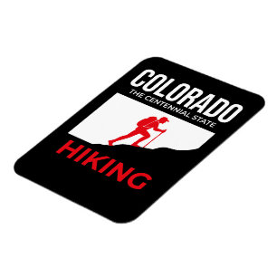 Colorado Hiking – The Centennial State USA Magnet