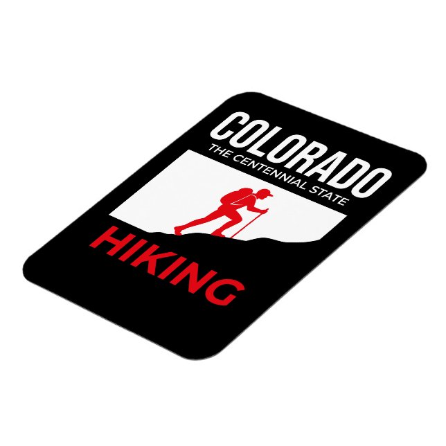 Colorado Hiking – The Centennial State USA Magnet (Left Side)
