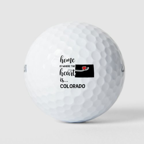 Colorado _ Home is where the heart is Golf Balls