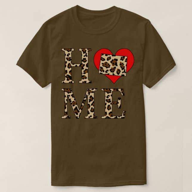 Colorado Home Leopard Print T-Shirt (Design Front)