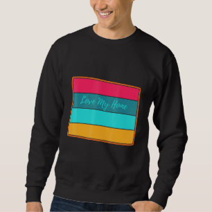 Colorado Home State Retro Love My Home Vintage Sweatshirt