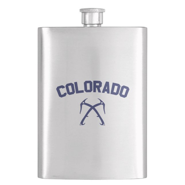 Colorado Ice Climbing Flask (Front)