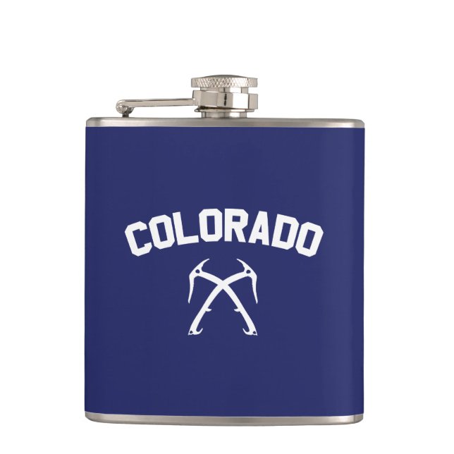 Colorado Ice Climbing Flask (Front)