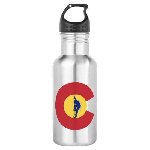 Colorado Ice Climbing Stainless Steel Water Bottle