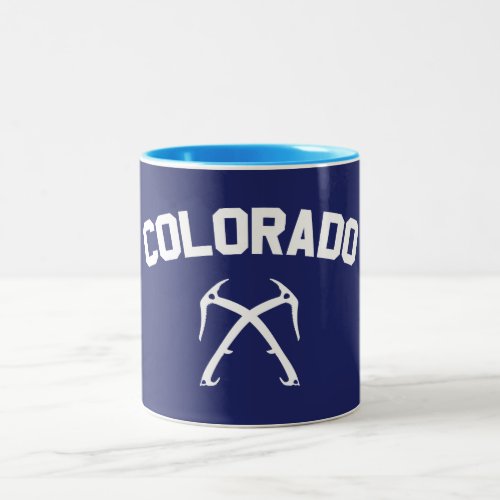 Colorado Ice Climbing Two_Tone Coffee Mug
