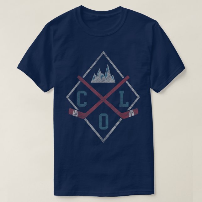 Colorado Ice Hockey Tee Rocky Mountains Winterspor (Design Front)