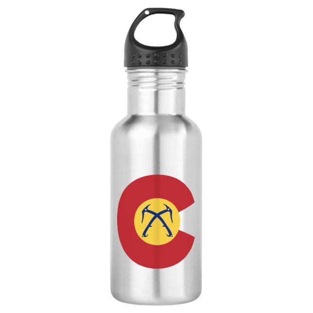 Colorado Ice Tools Stainless Steel Water Bottle (Front)