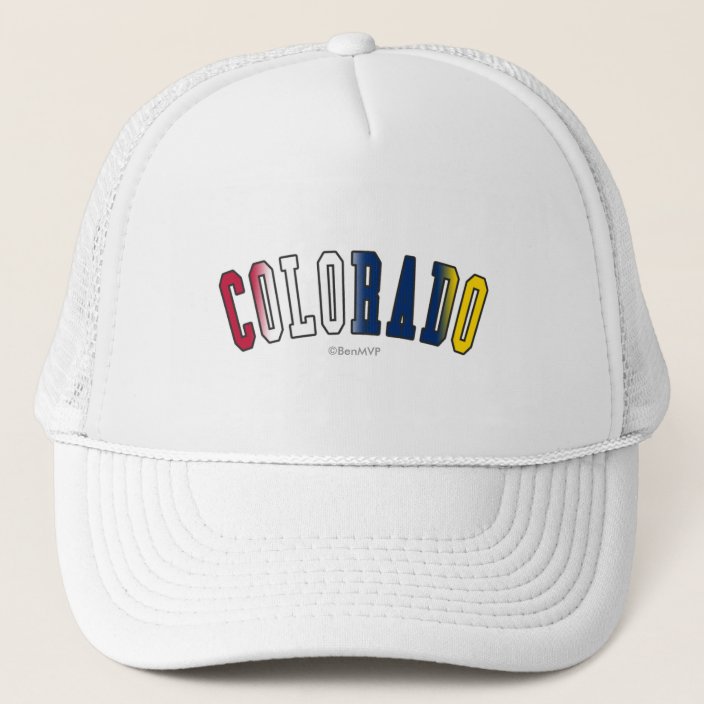 Colorado in State Flag Colors Mesh Hat