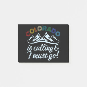 Colorado Is Calling & I Must Go Post-it Notes