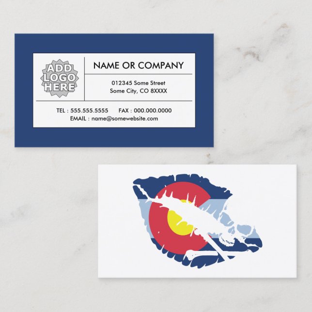 colorado kiss business card (Front/Back)